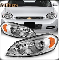 sulinso fit forheadlights fits 2006 2007 chevy monte carlo 06 13 impala 14 16 impala limited headlamp driverpassenger pair