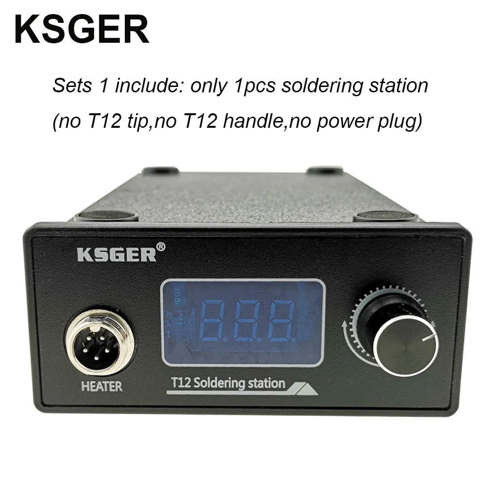 Sets 1 KSGER T12 STM32 цифровая паяльная станция T12 железные наконечники автоматическое повышение температуры сна быстрый нагрев 907 ABS Ручка DIY Инструменты - Цвет: Sets 1