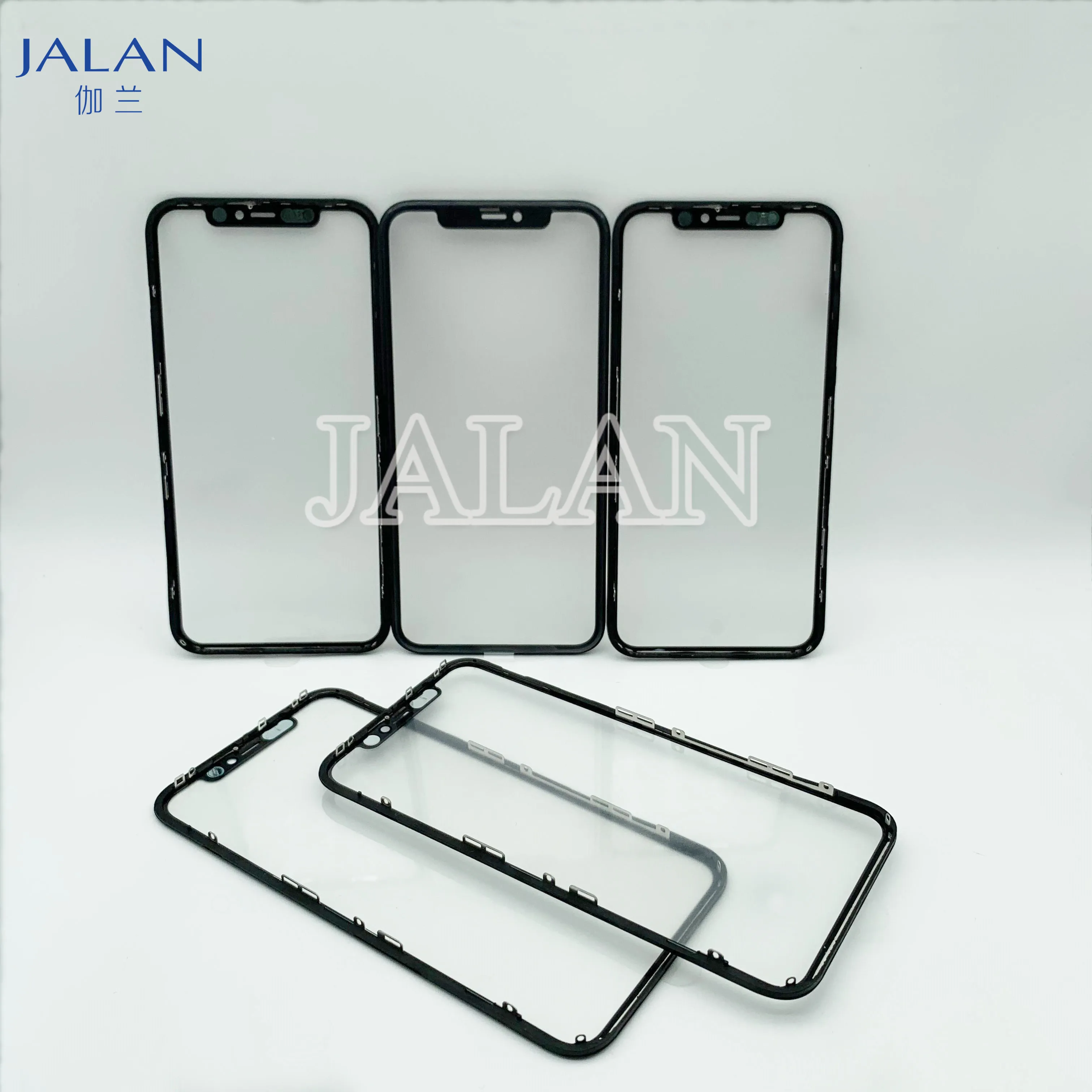2pcs Glass with Frame+oca+Eeamesh For IP 11 XR LCD Touch Screen Outer Bezel OCA Glue Replacement Repair | Мобильные телефоны и