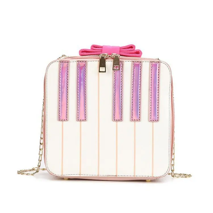 

Piano Shape Chain Shoulder Bag Square Crossbody Bag for Women 2021 Fashion Purses and Handbags Party Clutch Bag GIrls Pu Leather