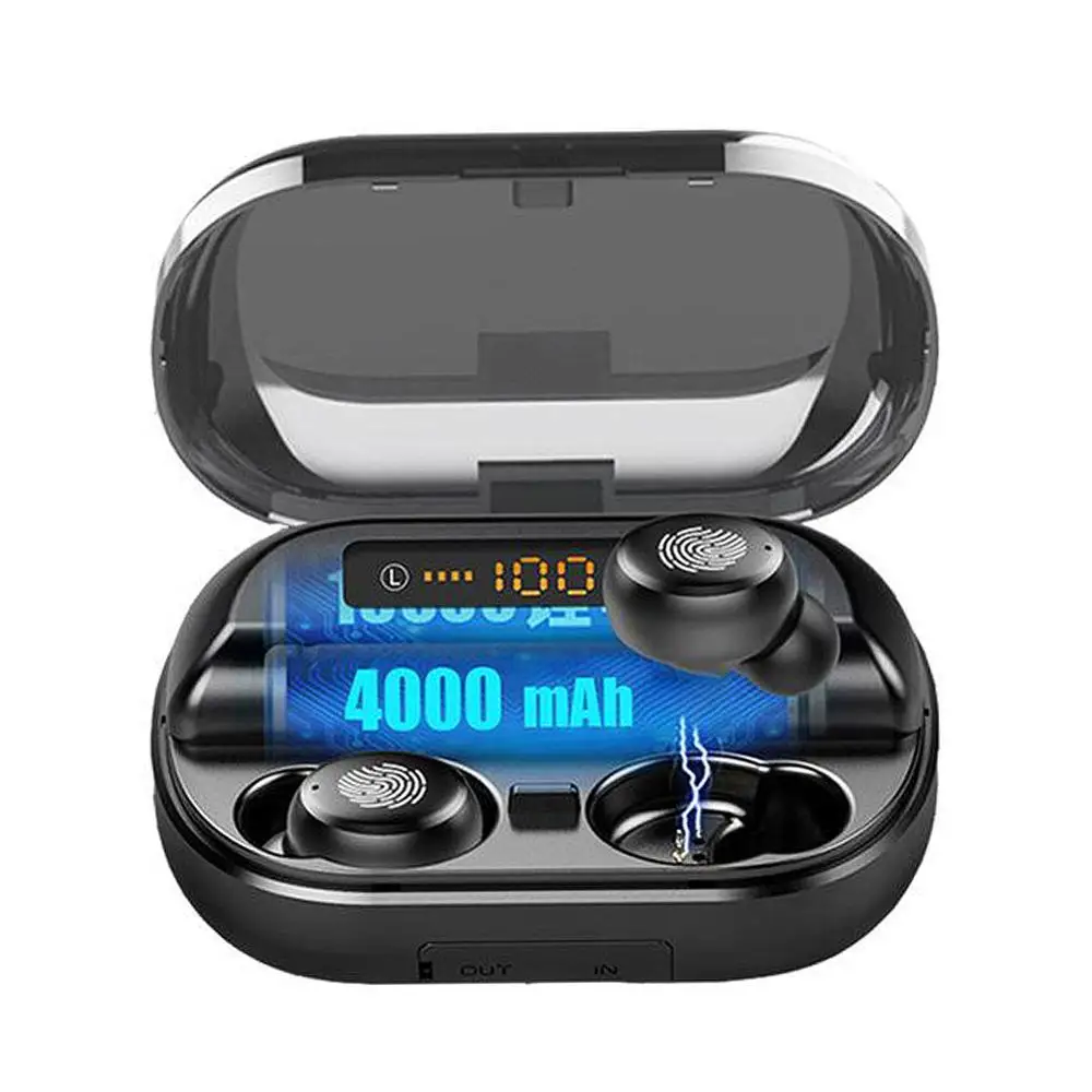 TWS 5 0 Bluetooth 9D стерео наушники беспроводные IPX7 водонепроницаемые спортивные с