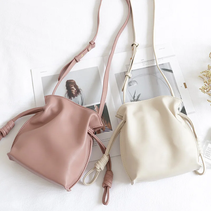 Youda оригинальный шнурок простая сумка на плечо сплошной цвет PU Материал Дамы