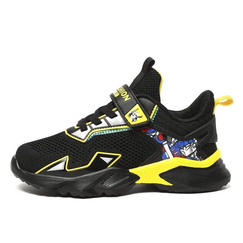 

Лидер продаж, легкие детские кроссовки для бега, удобные повседневные кроссовки для мальчиков и девочек, дышащая Нескользящая спортивная обувь для прогулок