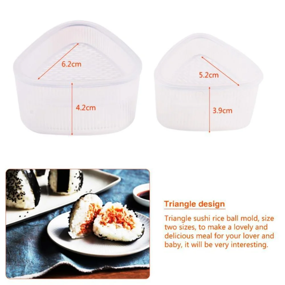 

DIY Sushi Mold Onigiri Rice Ball Food Press Triangular Sushi Maker Mould Sushi Kit Japanese Kitchen Bento Accessories