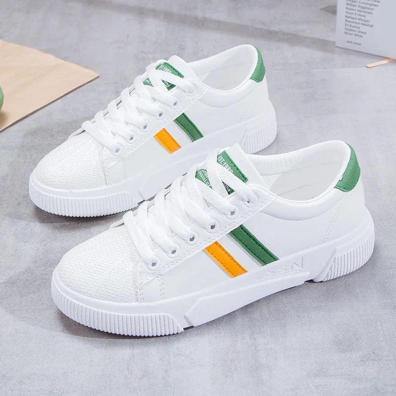 

Shoes Woman 2021 Modis Female Footwear All-Match Casual Sneaker Round Toe Mixed Colors New Cute Dress Breathable Small Summer Bo
