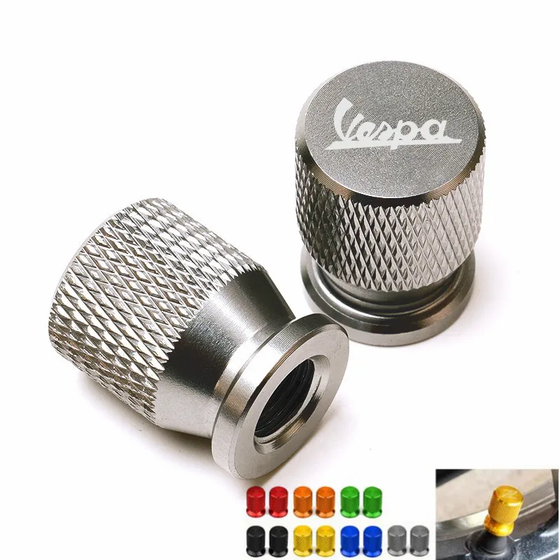 

Red Black For Piaggio VESPA Sprint Primara Scooter GTS 300 Super Motorcycle Wheel Tire Valve Caps CNC Aluminum Airtight Covers