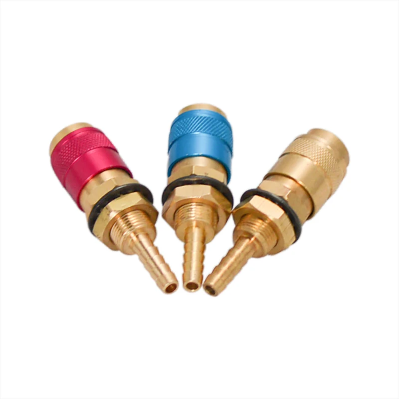 

1pcs Brass 6mm Water Cooled Gas Adapter M6 Welding Torch Quick Hose Connector Fittings for MIG TIG Welding Torch Plug