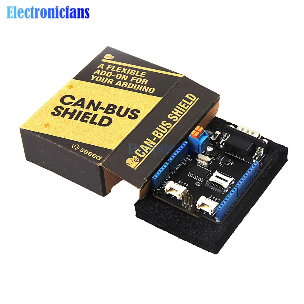 Плата контроллера CAN-BUS Shield V2 модуль трансивера использует разъем MCP2515 MCP2551 I2C UART