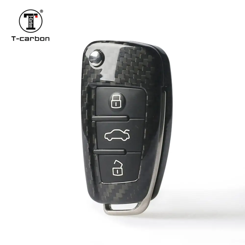 T CARBON чехол из углеродного волокна для автомобильного ключа Audi A3|Футляр ключа| |
