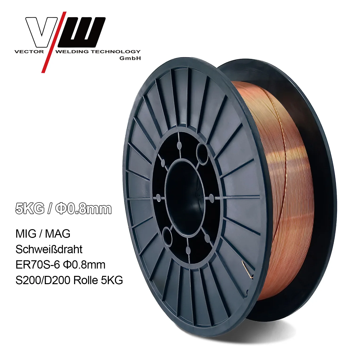 Welding Wire MIG MAG 5KG Carbon Steel Gas Shielded Welding Wire Mild Steel ER70S-6 / ER50-6 MIG Carbon Steel Welding Wires 0.8m