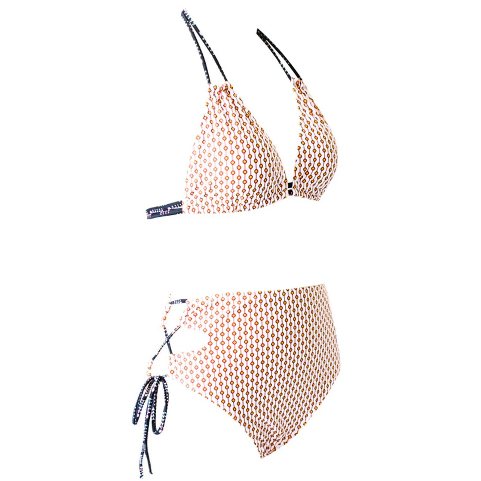 Женский модный сексуальный клетчатый купальник бикини без косточек из двух