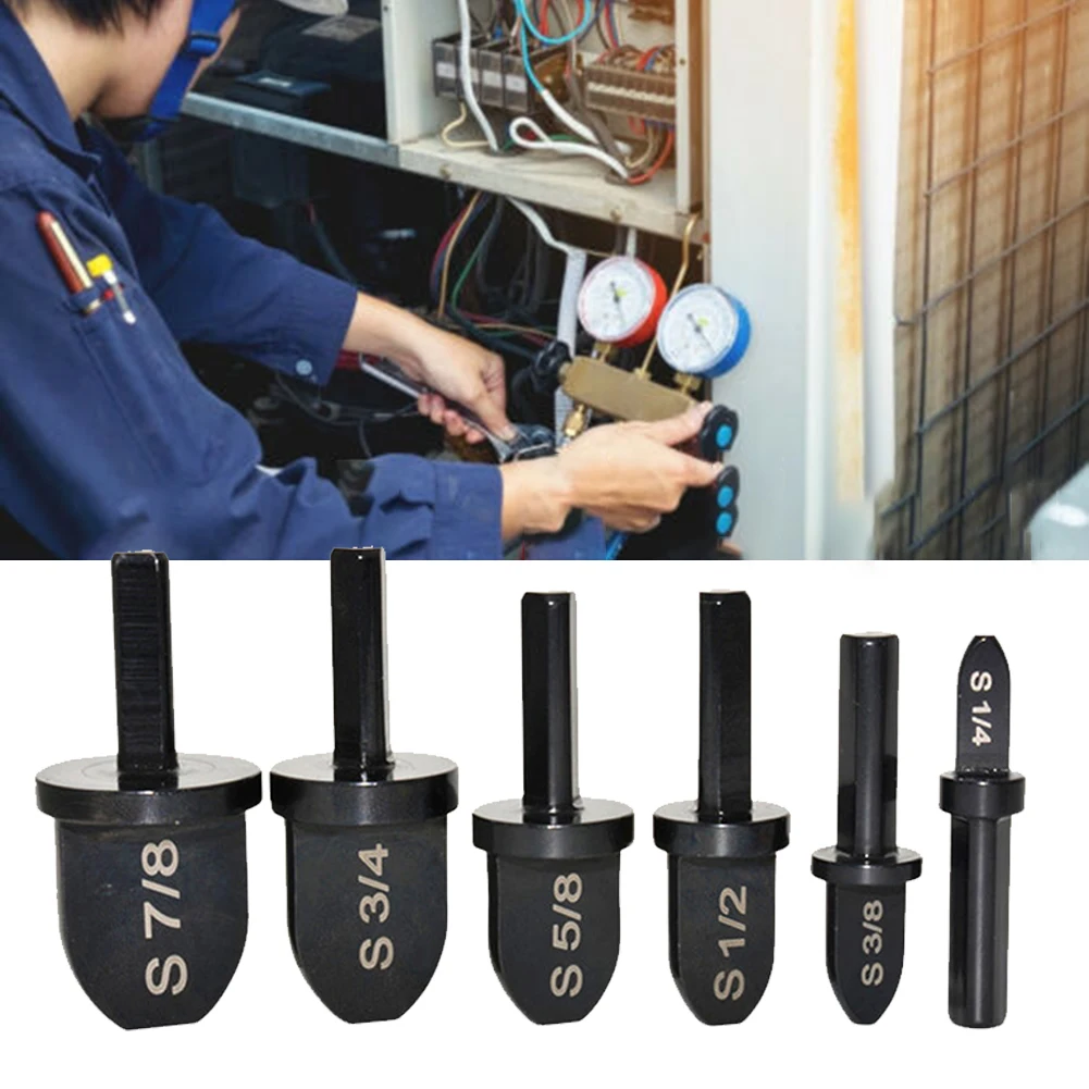 

With 1/4” 3/8” 1/2” 5/8” 3/4”7/8” Bits SSPIN300 Swaging Tool 6-piece set Drill Bit Set Durable Portable Useful