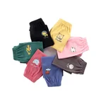 Новинка, хлопковые брюки для малышей, весенне-летние детские милые модные спортивные брюки для мальчиков и девочек, изысканная детская одежда