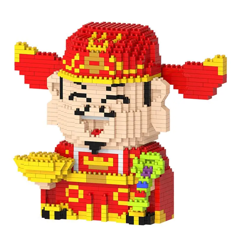 HC магические блоки Мультяшные сборные DIY пластиковые строительные кирпичи