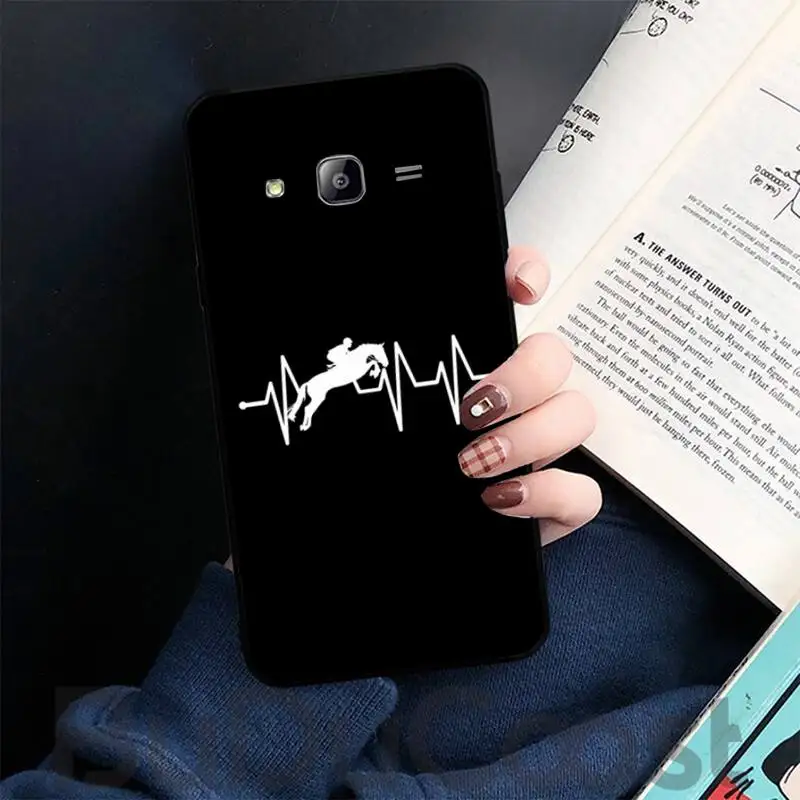 

Horse Pony Horse Heartbeat Phone Case For Samsung galaxy S 7 8 9 10 20 edge A 6 10 20 30 50 51 70 note 10 plus