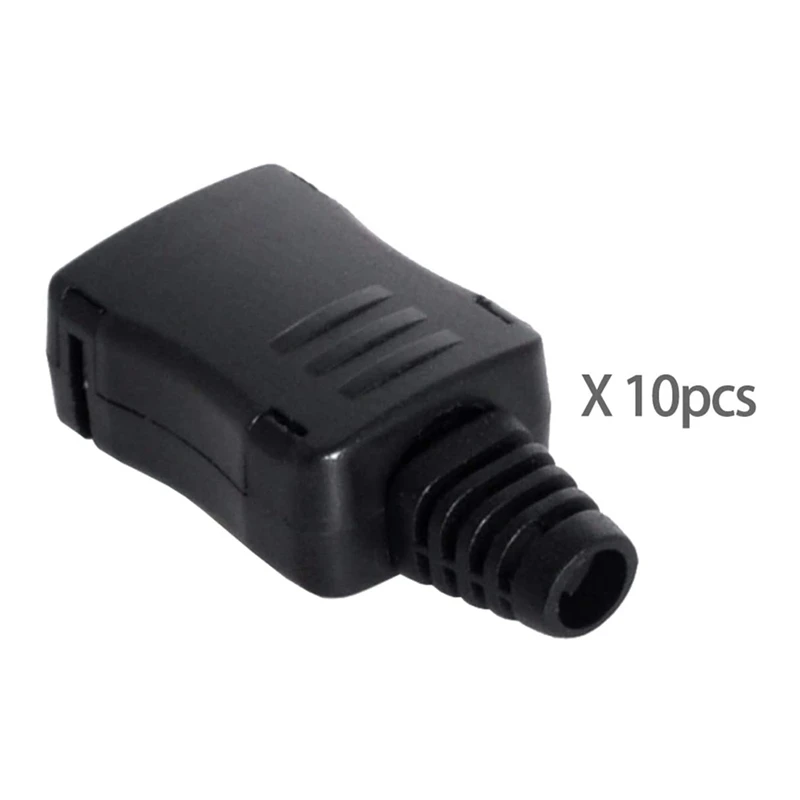 10 шт. 4-контактный разъем типа C USB гнездовой SMT Тип с корпусом ПК для кабеля OD 3 0 мм |