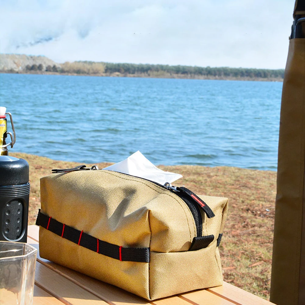 

Outdoor Camping Tissue Box Holder Waterproof Napkin Paper Tissue Storage Bag Portable Travel Toilet Paper Tissue Case Holder