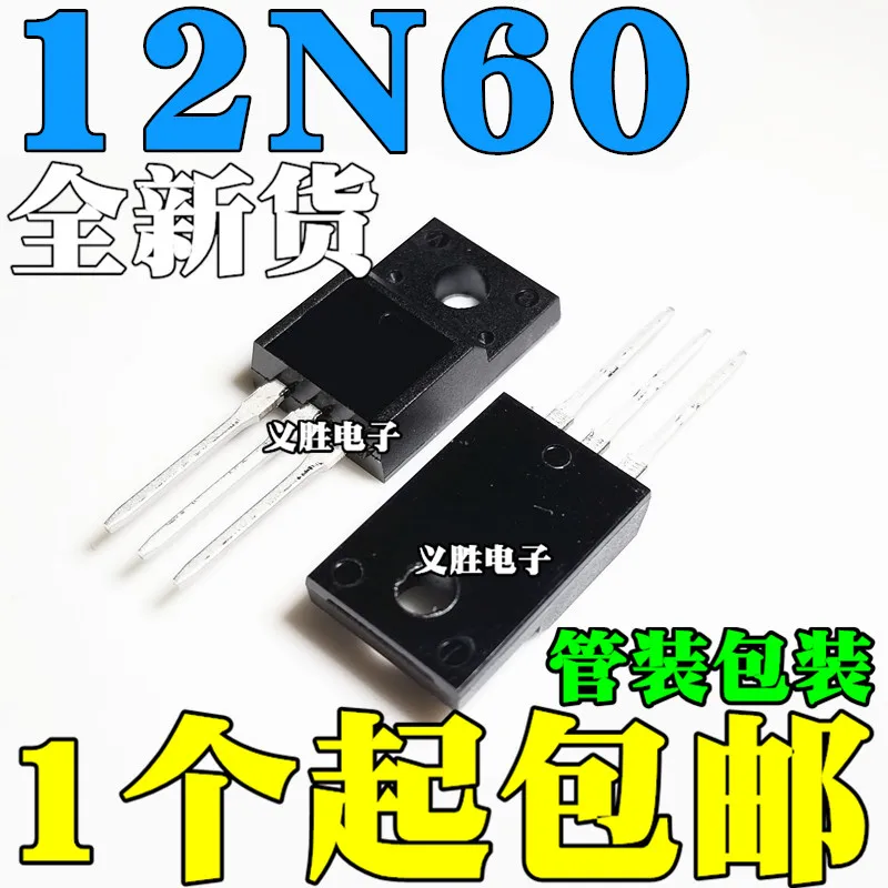 Транзистор MOSFET FQPF12N60C N Channel Original 6pcs TO 220F New 600V 12A|Транзисторы| |