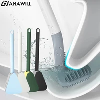ahawill wall mounted golf toilet brush long handled bendable silicone brush head no dead toilet cleaning brush bathroom cleaning