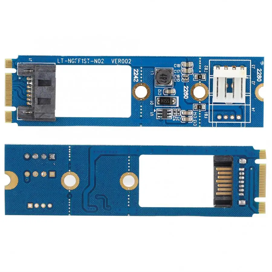 M.2 NGFF в SATA 7 Pin Райзер адаптер преобразователь до 6 0 ГБ/сек.|Платы расширения| |