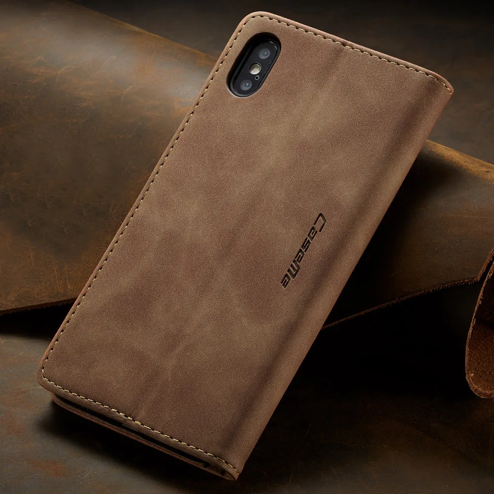 LAPOPNUT чехлы для телефонов Iphone X Xr Xs Max 7 8 Plus Apple 6 6s 5 SE 5s классический кожаный