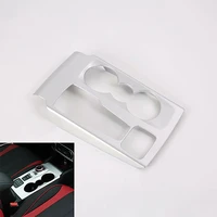 1pc abs car center control gear shift panel protection cover cup holder trim frame for ford focus 2019 2020 auto decor sticker