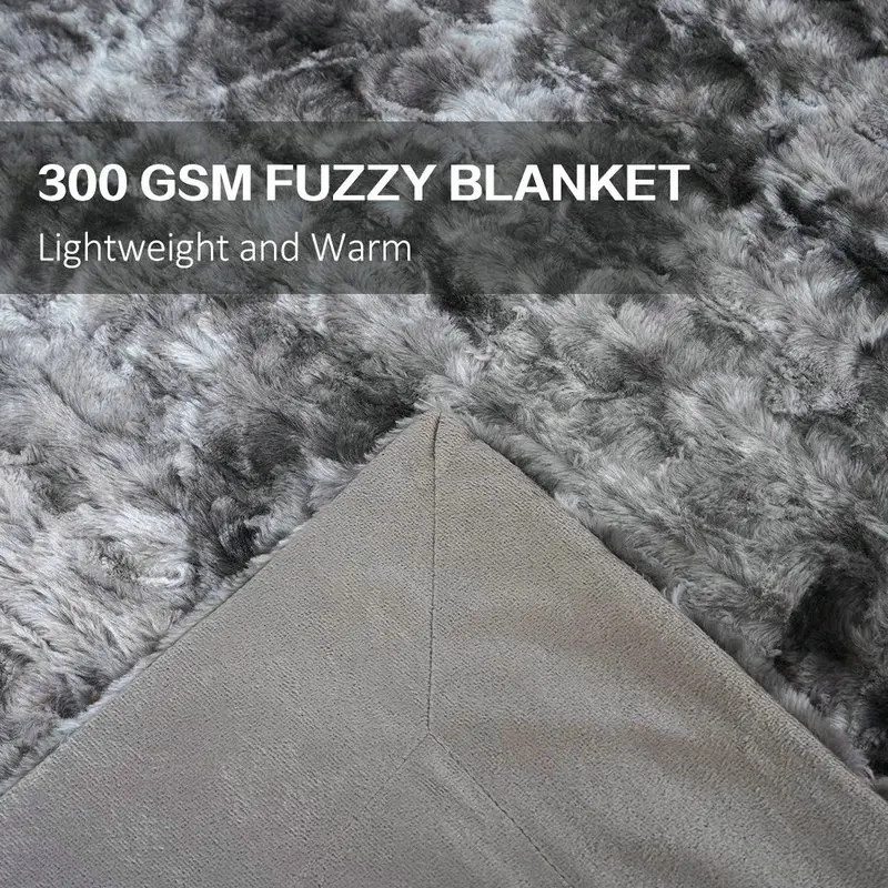 Роскошное Одеяло из искусственного меха теплое меховое одеяло для кровати