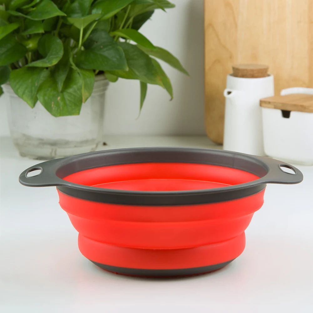 Xyj Складная сливная Корзина Дуршлаг корзина для мытья фруктов и овощей складной