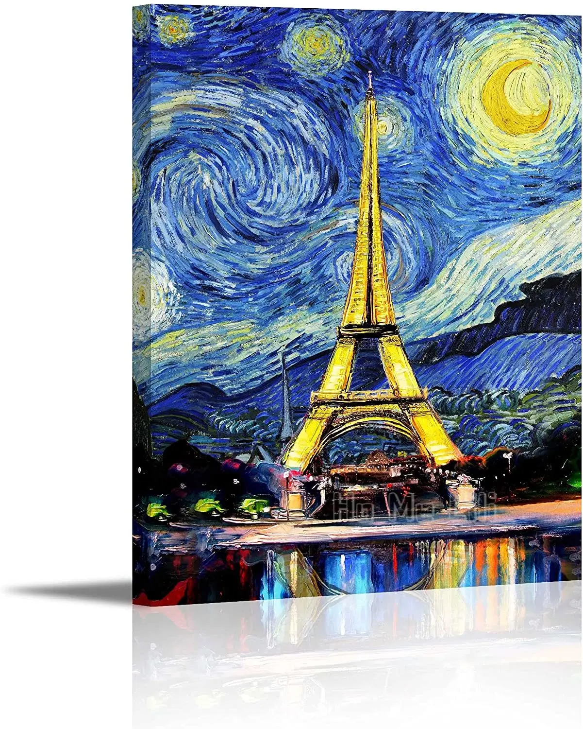 

Van Gogh Painting Wall Art Starry Night Paris Eiffel Tower Wall Art Home Decoration