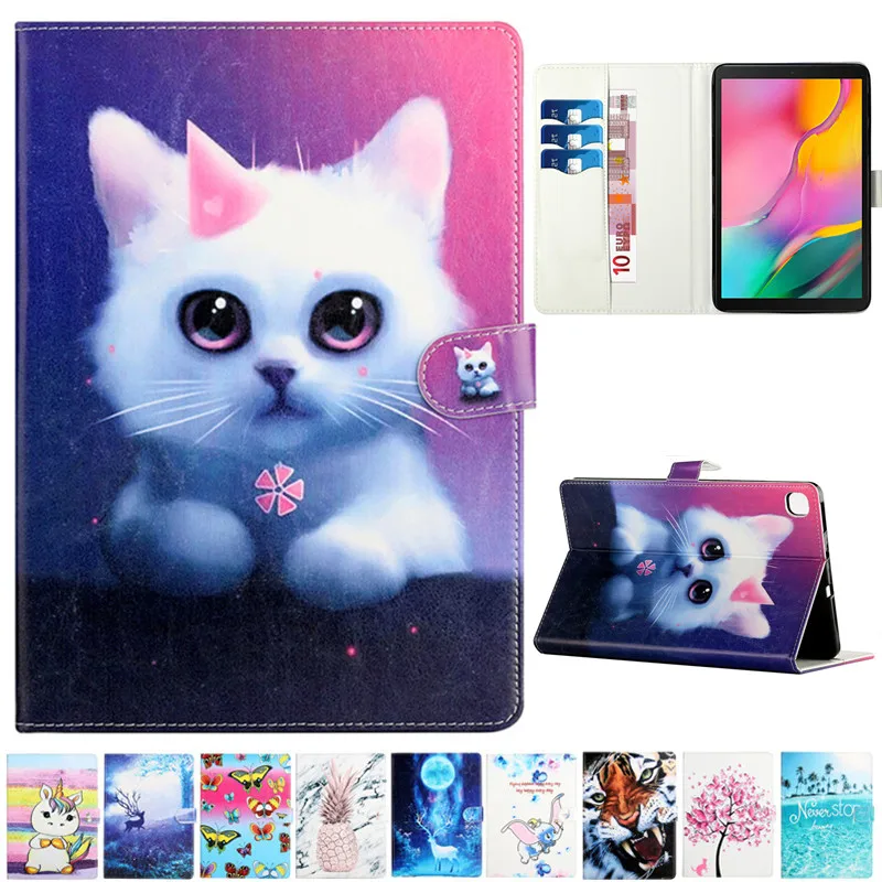 

Tablet Case For Samsung Galaxy Tab S6 Lite 10.4 inch SM-P610 P615 Cartoon Leather Cover For Funda Samsung Tab S6 Lite Cover Case