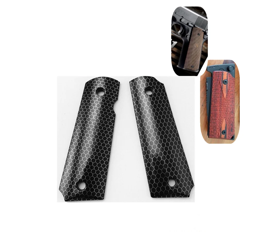 1 пара черная сотовая Смола Ручка патч DIY материал Нескользящие весы плиты