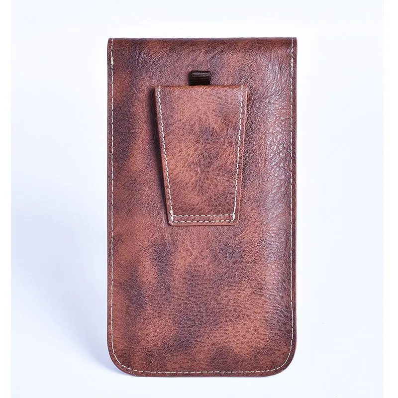 Сумка для телефона из искусственной кожи унисекс однотонная переносная сумочка