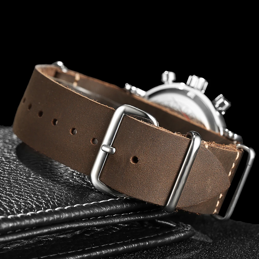 Часы кварцевые мужские наручные повседневные винтажные классические с кожаным