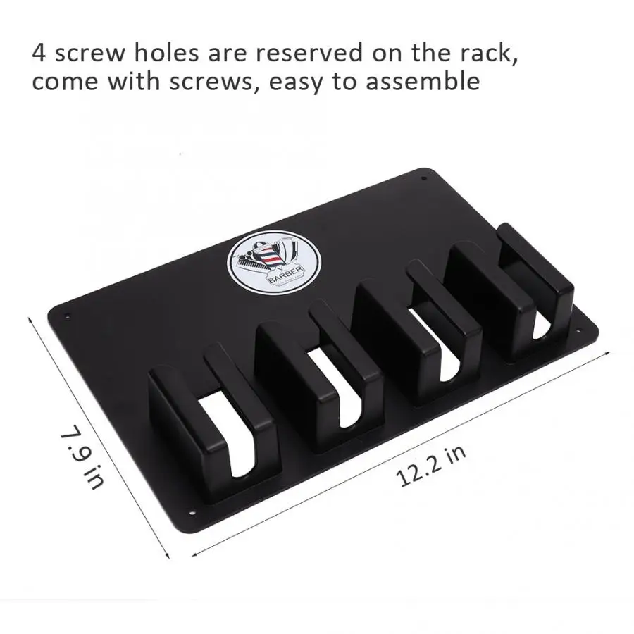 2 шт. настенная Парикмахерская Машинка для стрижки волос стойка хранения