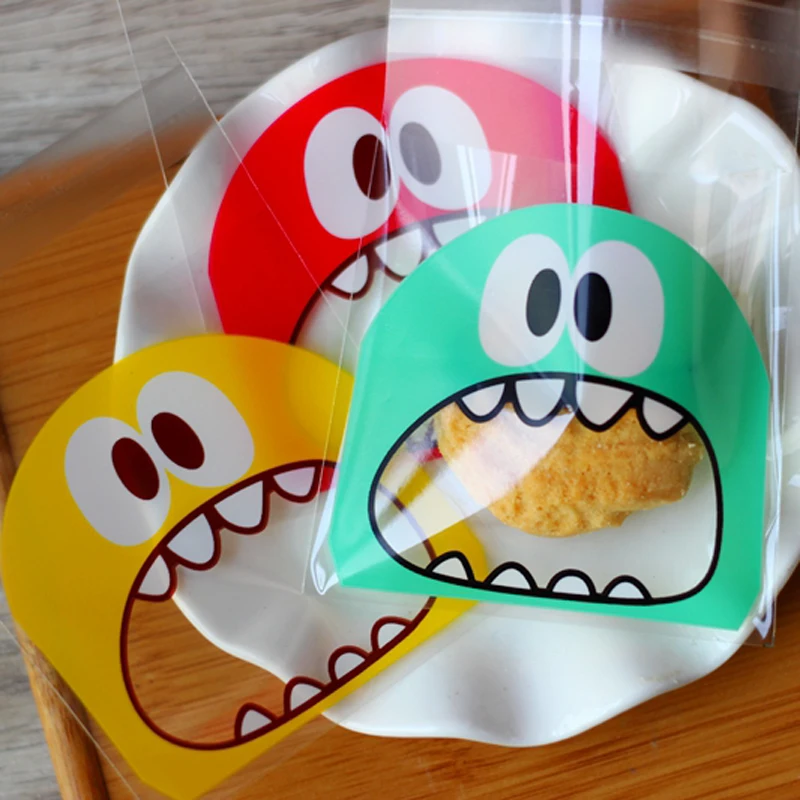 

100Pcs/Pack Transparent Plastic Bag Candy Cookie Gift Bag Clear OPP Self Adhesive Pouch For Birthday Party Candy Packaging Bag