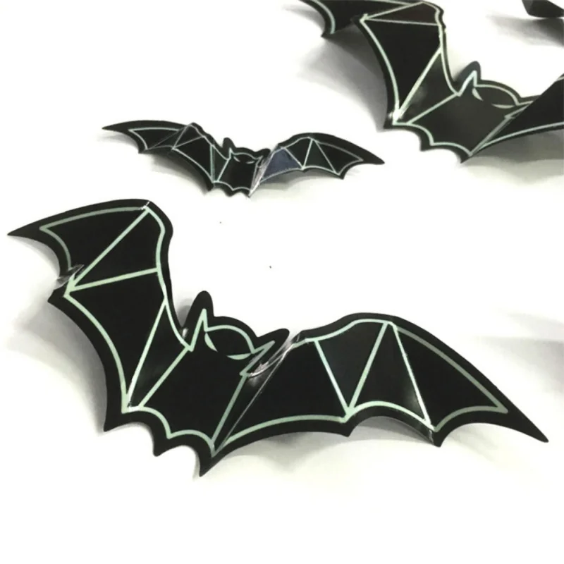 Хэллоуин 3D летучие мыши наклейки на стену домашний декор | Дом и сад
