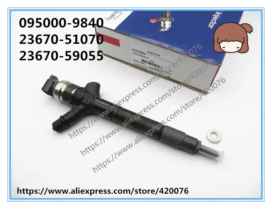 Подлинный и совершенно новый дизельный топливный инжектор COMMON RAIL 095000 9840 для LAND