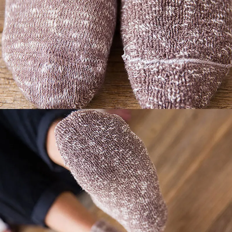 

Autumn Winter Men Plush Coral Fleece Socks Cute Thick Warm Sleeping Floor Sleep Socks Men's Tube Socks