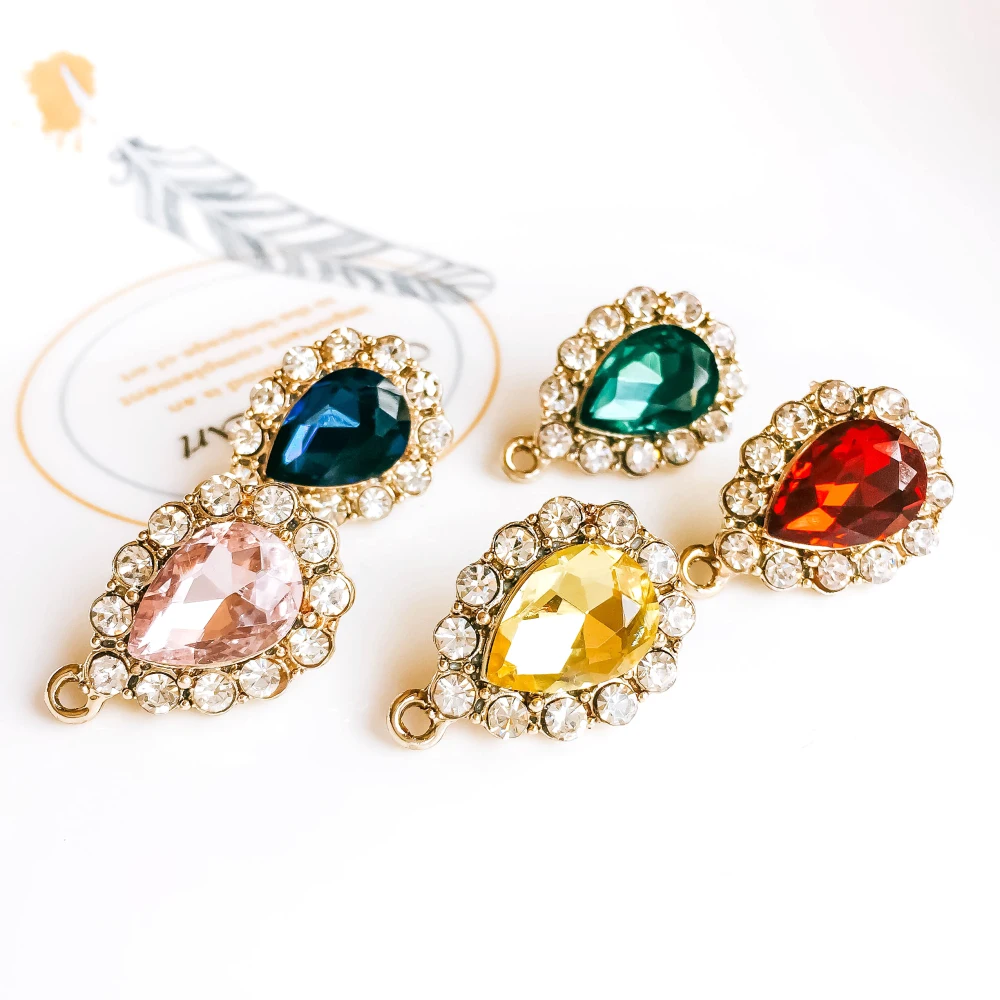 ZEROUP KC Позолоченные серьги гвоздики с кристаллами из горного хрусталя аксессуары