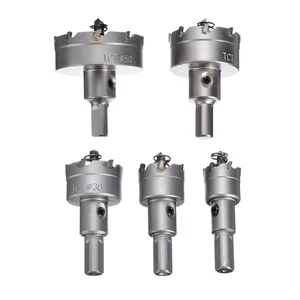 Набор корончатых сверл, комплект из 5 твердосплавных наконечников из быстрорежущей стали, 2025304050 мм