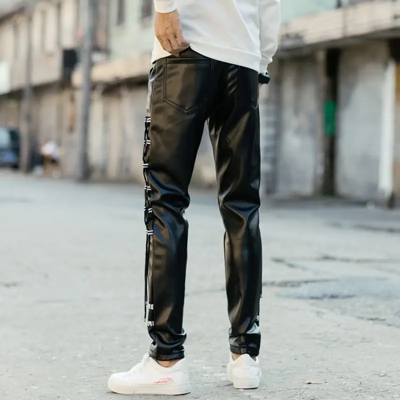 Новое поступление мужские корейские готические костюмы Idopy в стиле панк штаны из