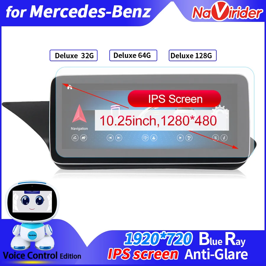

4G LTE Android 11 Автомобильный Gps-навигатор для Mercedes Benz E Class W212 E200 E230 E260 E300 S212 Авторадио IPS экран с Carplay