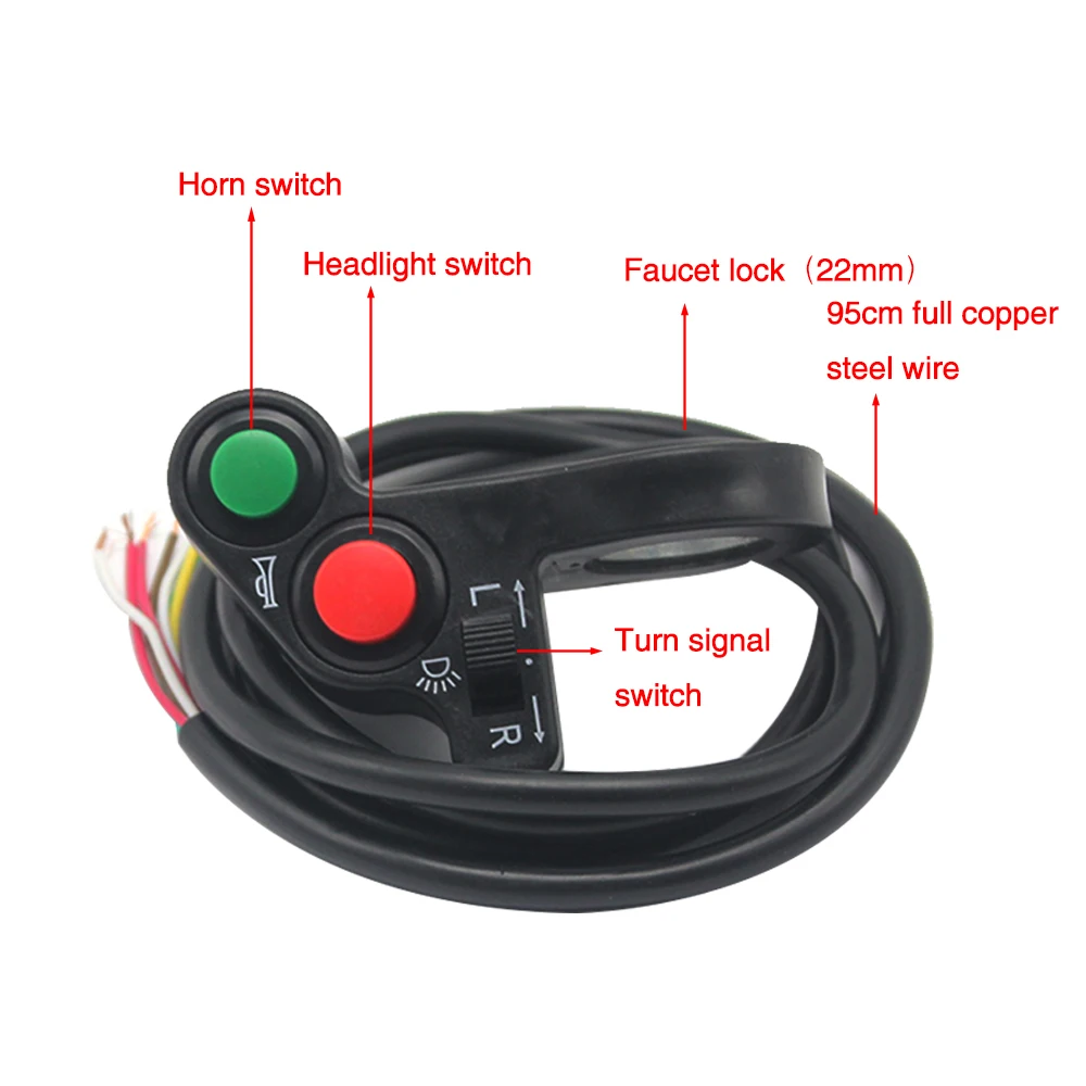 Кнопка включения/выключения сигнала поворота для мотоцикла 22 мм | Автомобили и