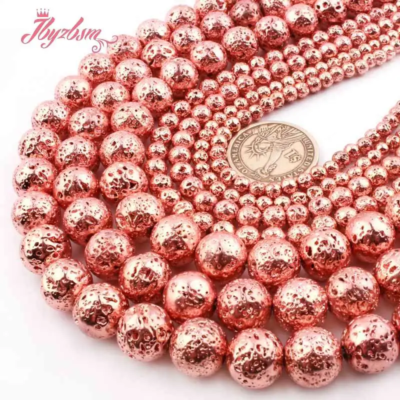 6 8 10 12 мм круглая губка цвета розового золота | Украшения и аксессуары