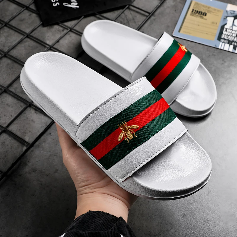 

2021 New Men Slippers Fashion Comfortable No-Slip Beach Sandals Casual Shoes High-Quality Indoor&Outdoor 38-46 Luxury Brand
