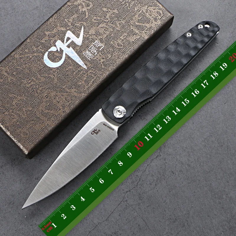 

CH Outdoor Folding Knife D2 Blade Steel G10 Handle Camping Hunting Survival Pocket Fruit kitchen knife tactical EDC tool CH3541