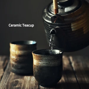 Japanese Style Teacup Water Cup Stoneware Ceramic Hand-painted Kungfu Teacup Cuisine Drinkware Tea Cups  Kung Fu Tea Set