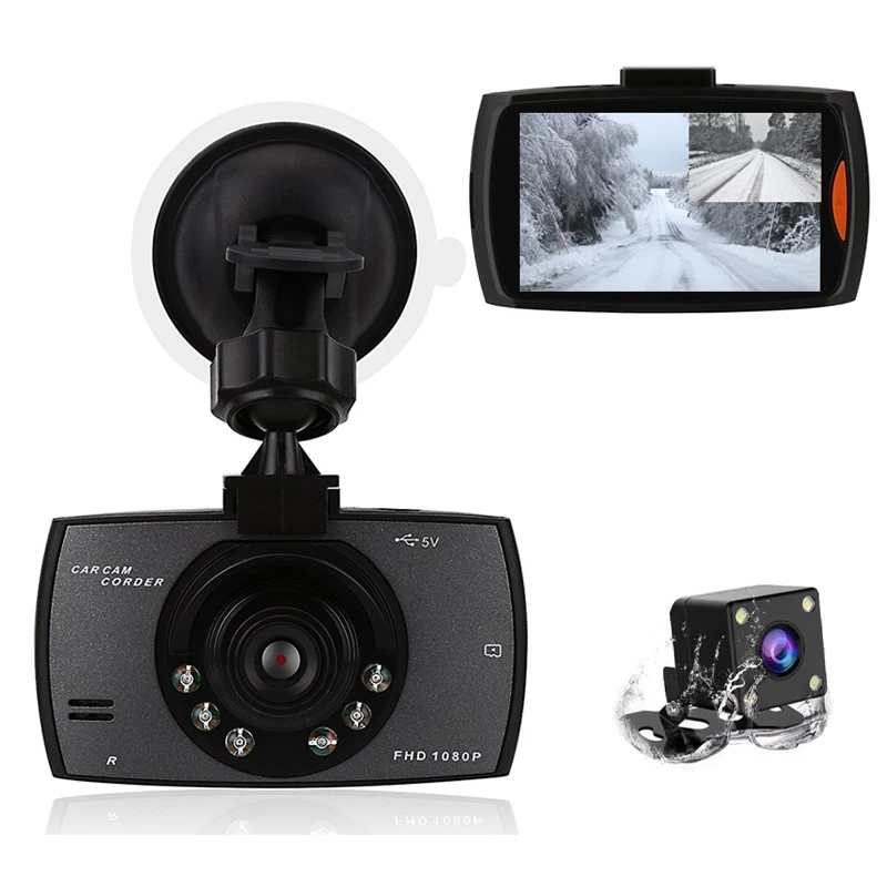 

Видеорегистратор автомобильный с Wi-Fi и камерой заднего вида G30, два камеры, Автомобильный видеорегистратор Ainina