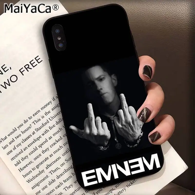 Чехол для телефона MaiYaCa хип-хоп рэпер Eminem rap индивидуальный Apple iphone 11 pro 8 7 66S Plus X XS MAX