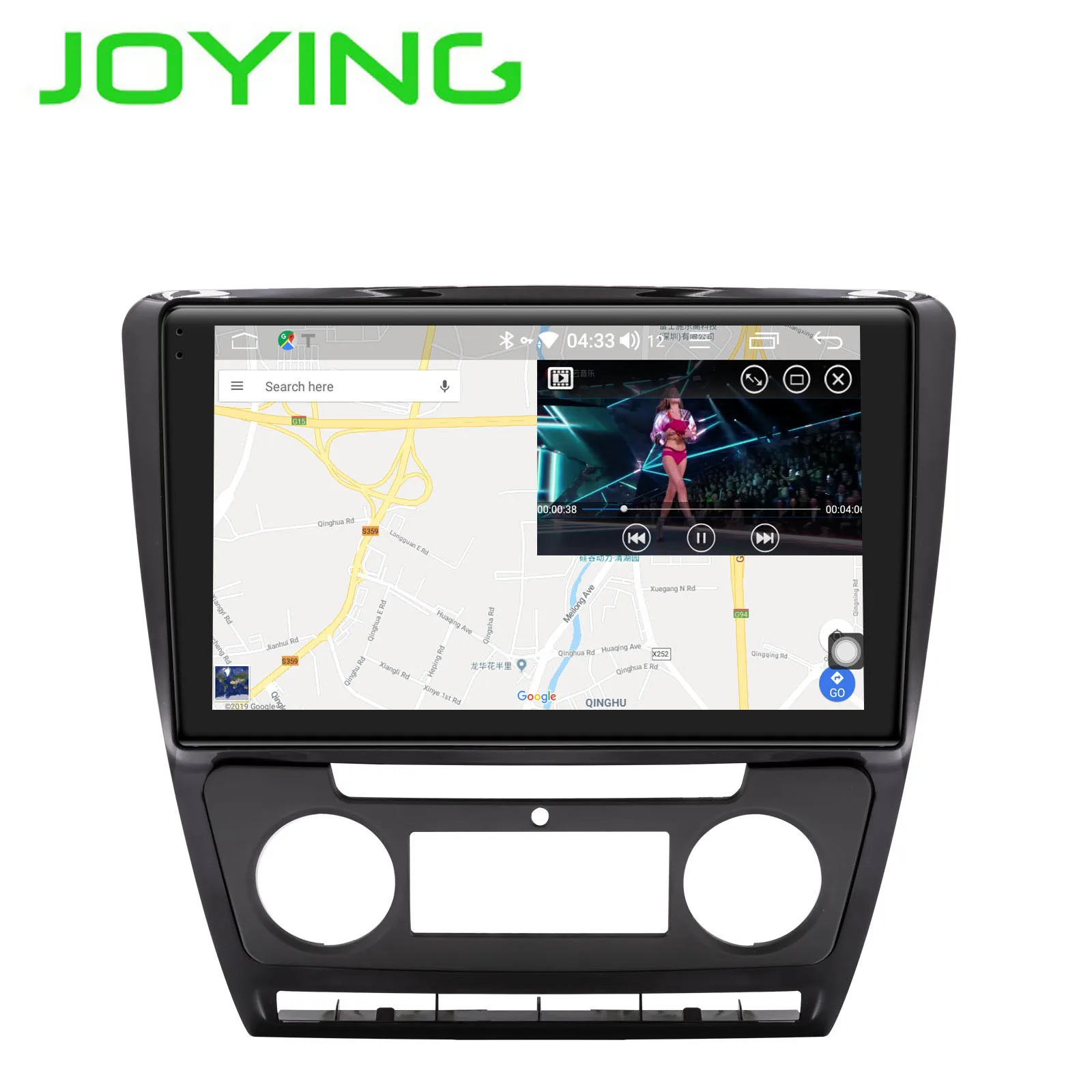 Joying Android 8,1 Автомобильный GPS; Мультимедийный проигрыватель для SKODA Octavia 2 2008-2013 A5 10,1 ''ips сенсорный экран автомобильная навигация Радио Аудио